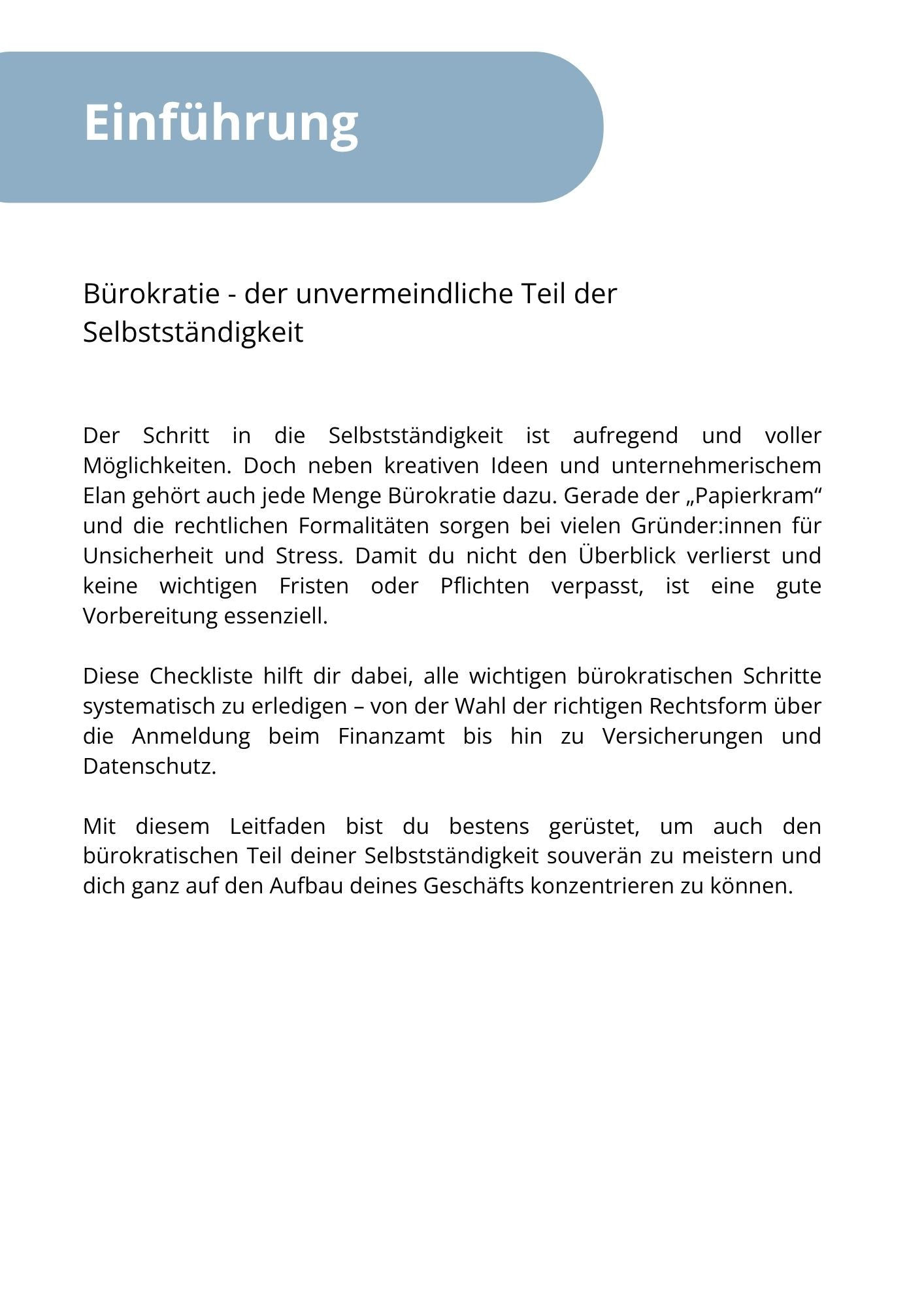 eBook "Selbstständig in Deutschland" Dein Praxisguide für den Start